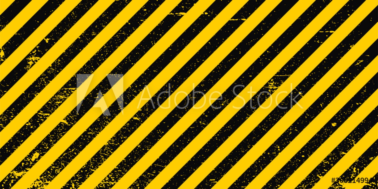 Bild på Industrial background warning frame grunge yellow black diagonal stripes vector grunge texture warn caution construction safety background